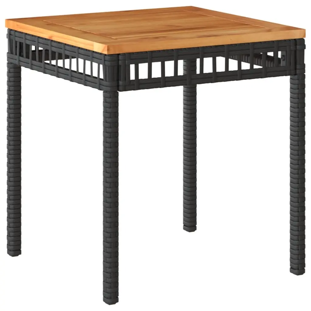 Black Garden Table