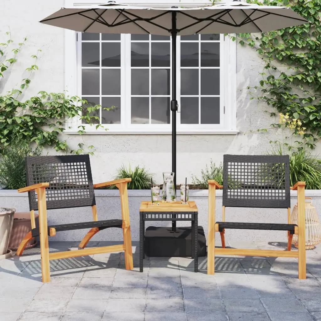 Black Garden Table