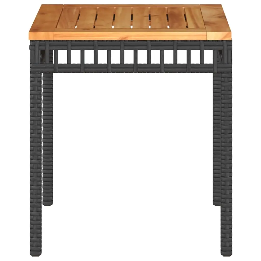 Black Garden Table