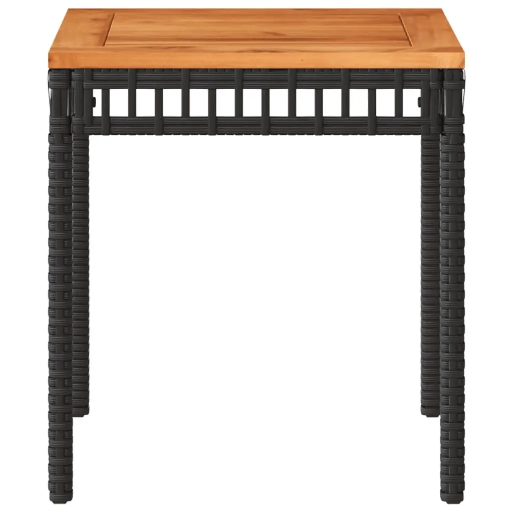 Black Garden Table