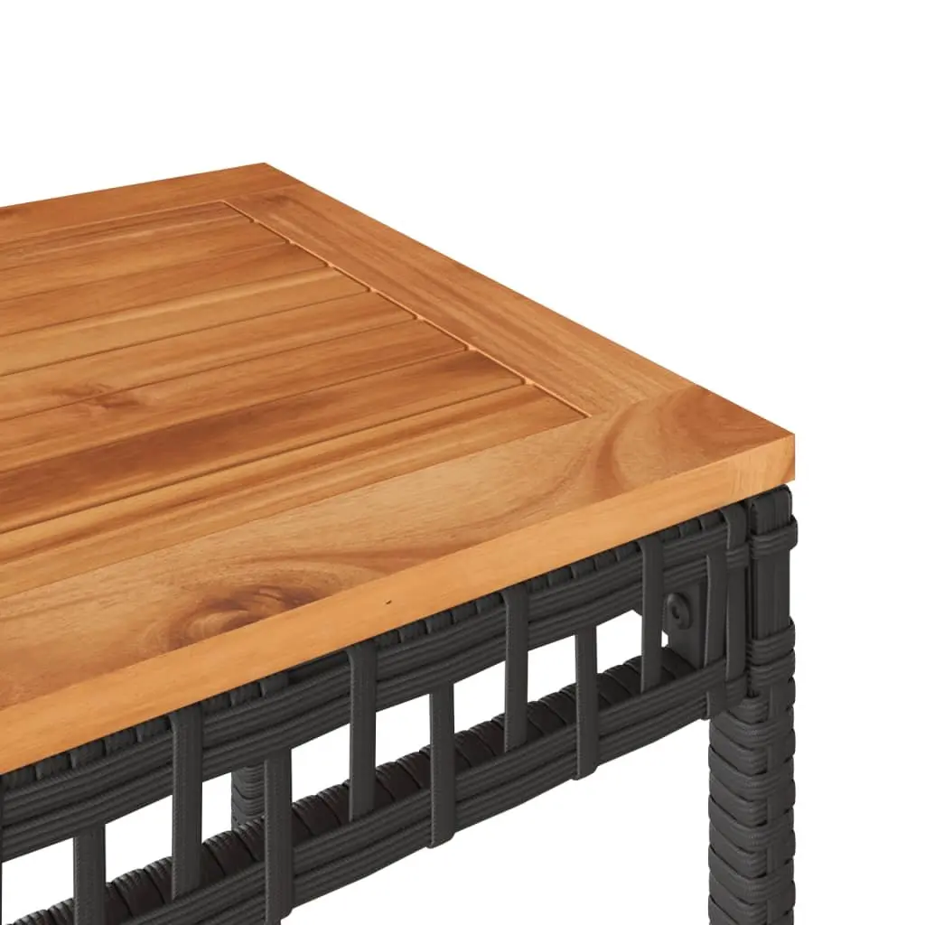 Black Garden Table
