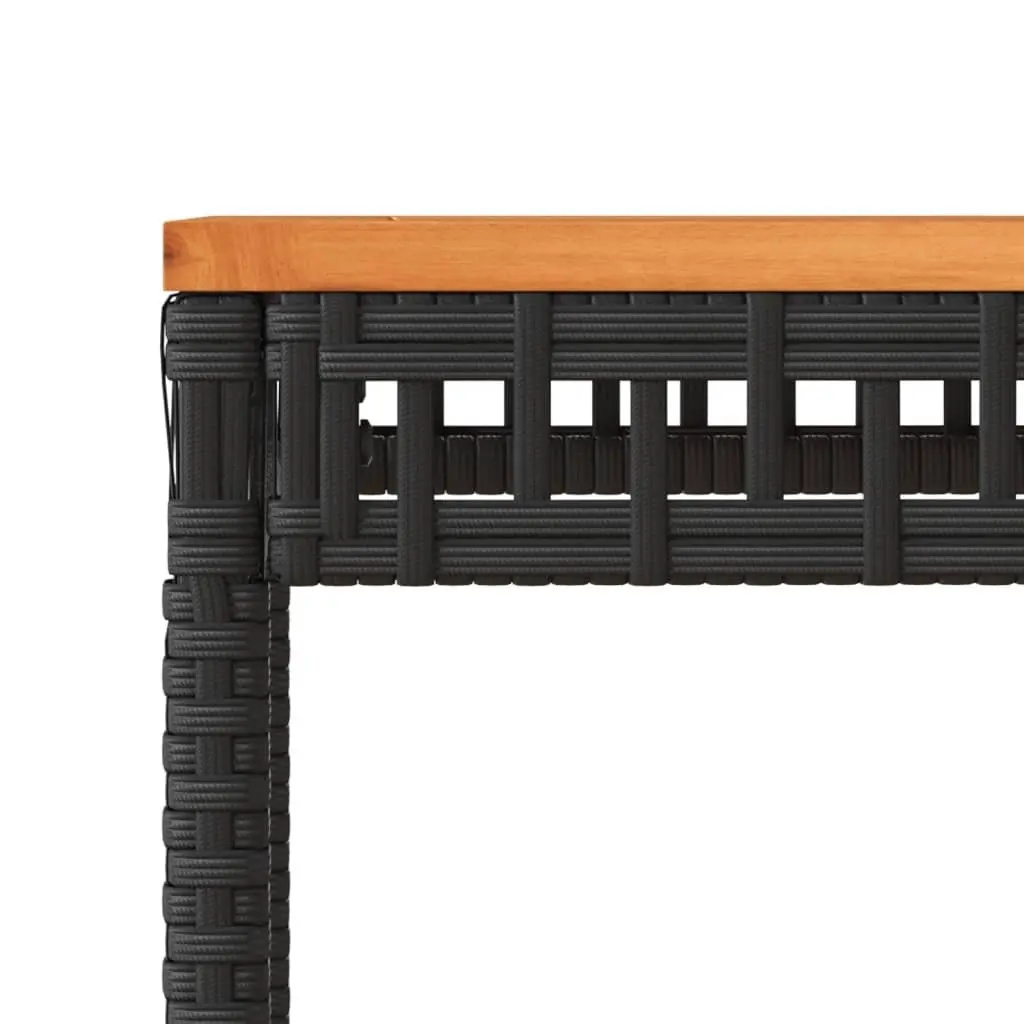 Black Garden Table