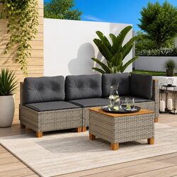 Grey Outdoor Corner Sofa