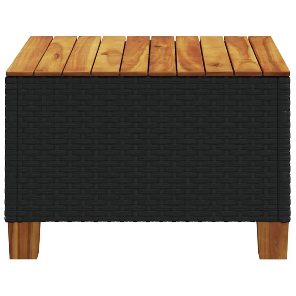 55cm Black Garden Table for Relaxing Evenings