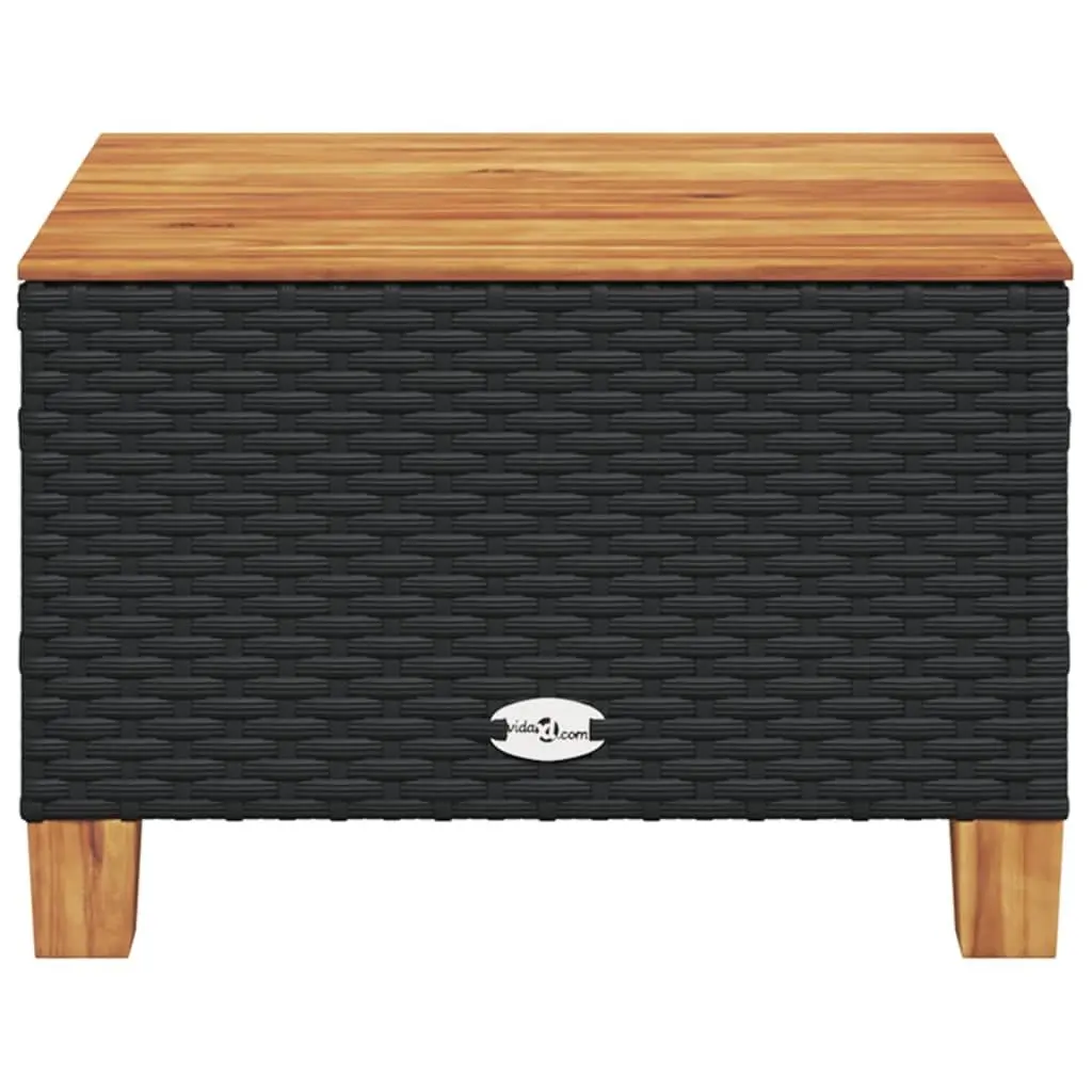 55cm Black Garden Table for Relaxing Evenings