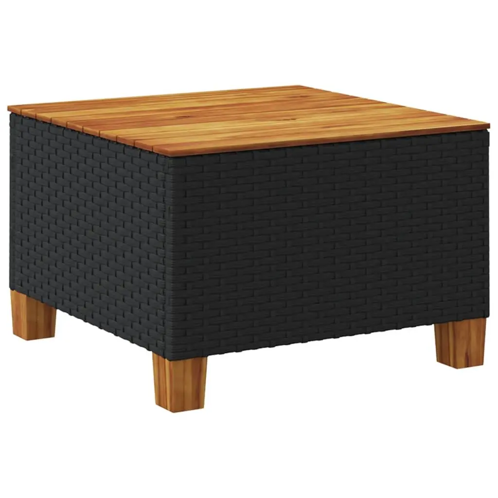 55cm Black Garden Table for Relaxing Evenings