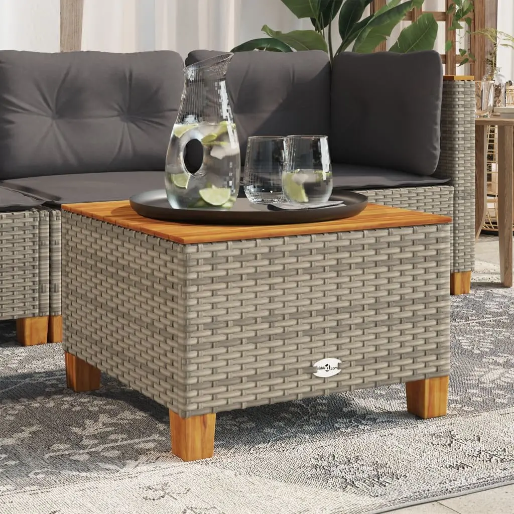 Garden Table Grey 55x55x36 cm Outdoor Furniture Patio Dining Coffee Table