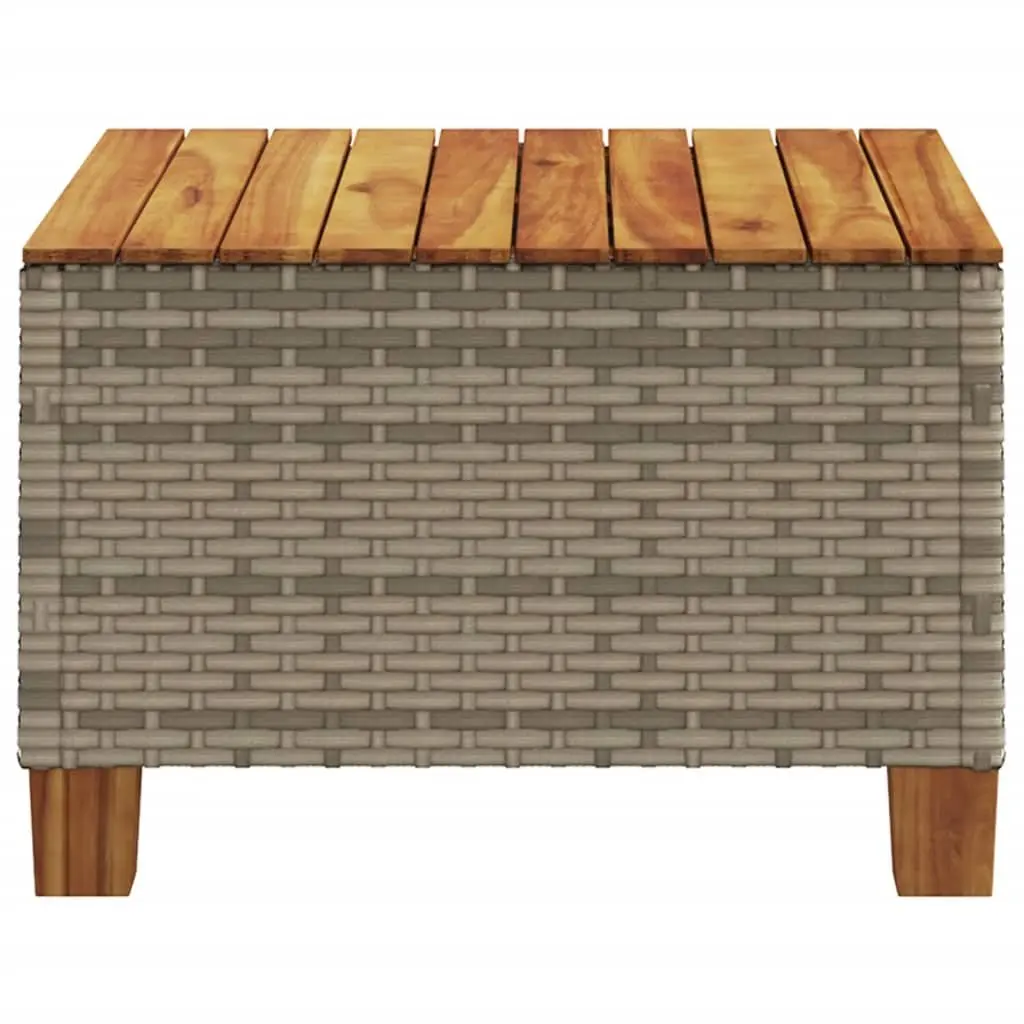 Garden Table Grey 55x55x36 cm Outdoor Furniture Patio Dining Coffee Table