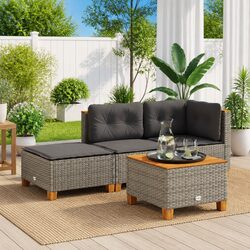 Garden Stool with Removable Cushion Cover