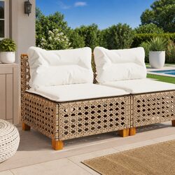 Outdoor Armless Garden Sofa