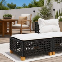 Compact Garden Stool with Cushion for Outdoor Relaxation