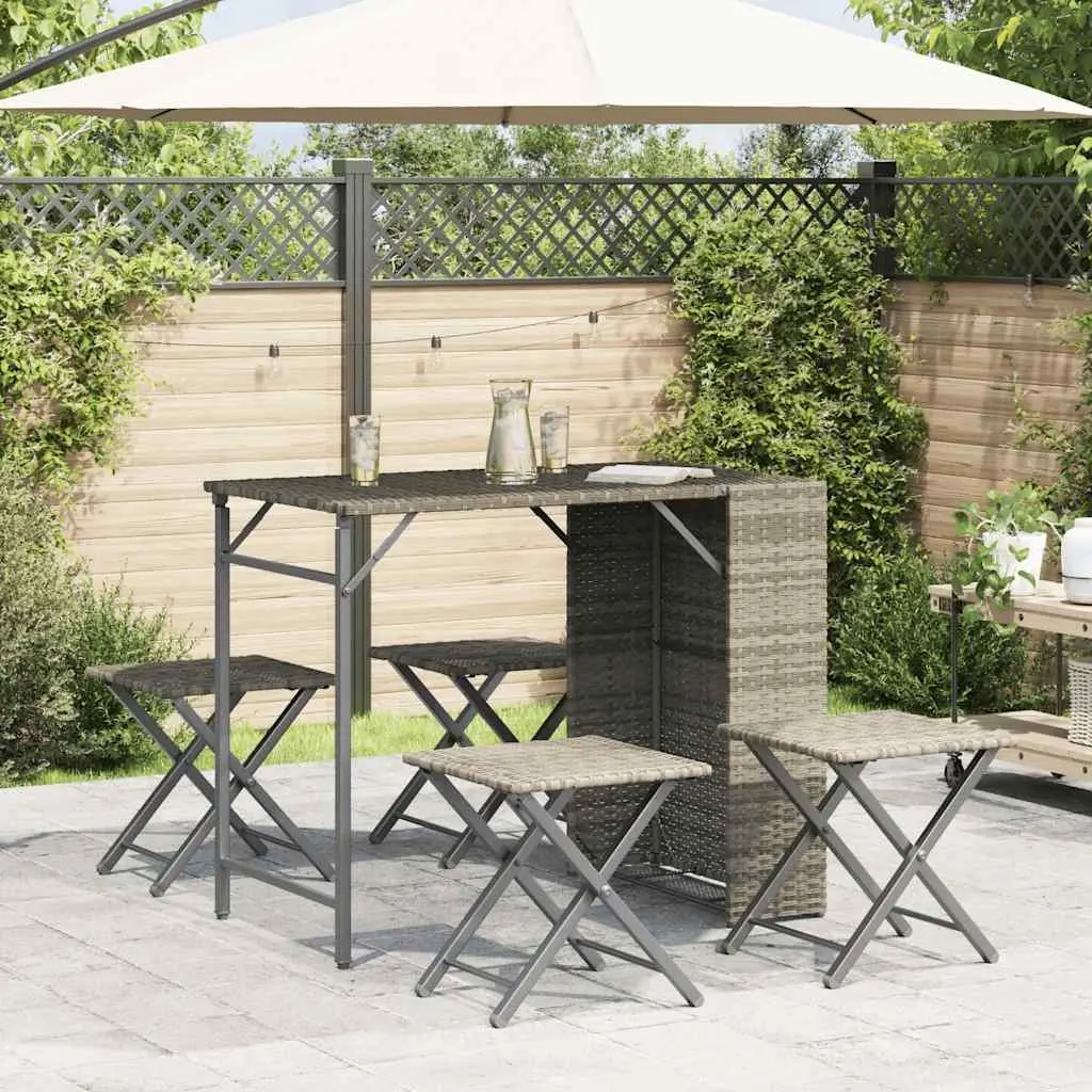 5-Piece Foldable Outdoor Dining Set