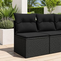 Black Outdoor Garden Sofa