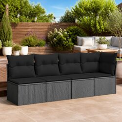 4-Seater Garden Sofa with Cushions
