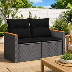 Compact and Comfortable 2-Seater Garden Sofa