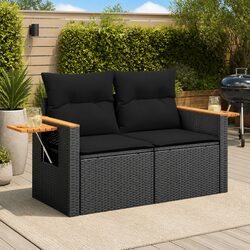 Compact and Stylish 2-Seater Garden Sofa Set