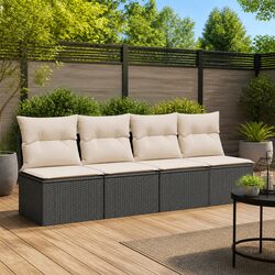 4-Seater Garden Sofa with Washable Cushions