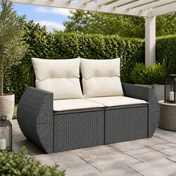 Compact and Comfortable 2-Seater Garden Sofa