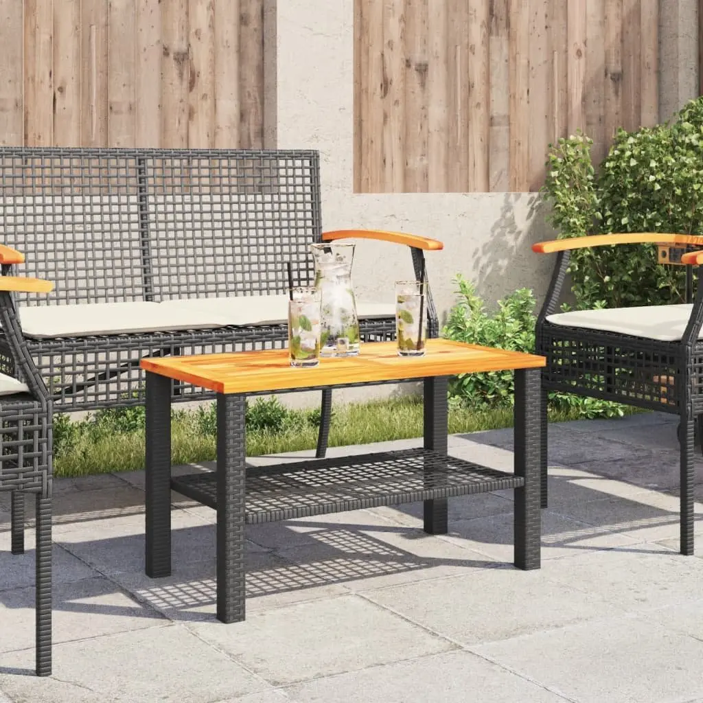 Black Garden Table