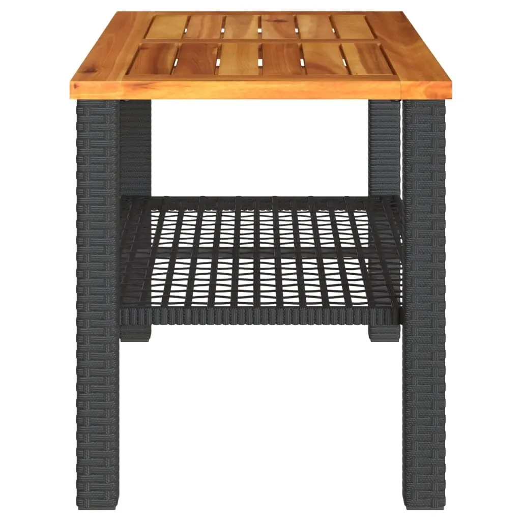 Black Garden Table