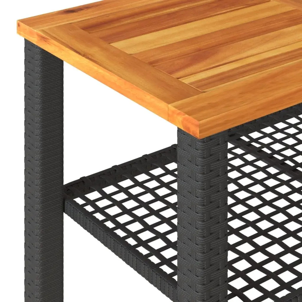 Black Garden Table