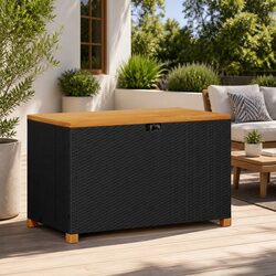 Compact Garden Storage Box with Benching Functionality