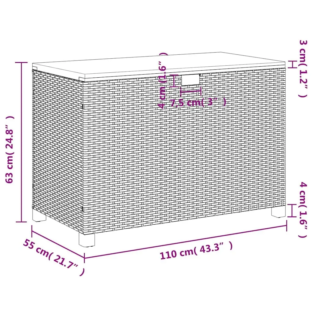 Garden Storage Box with Benching Functionality