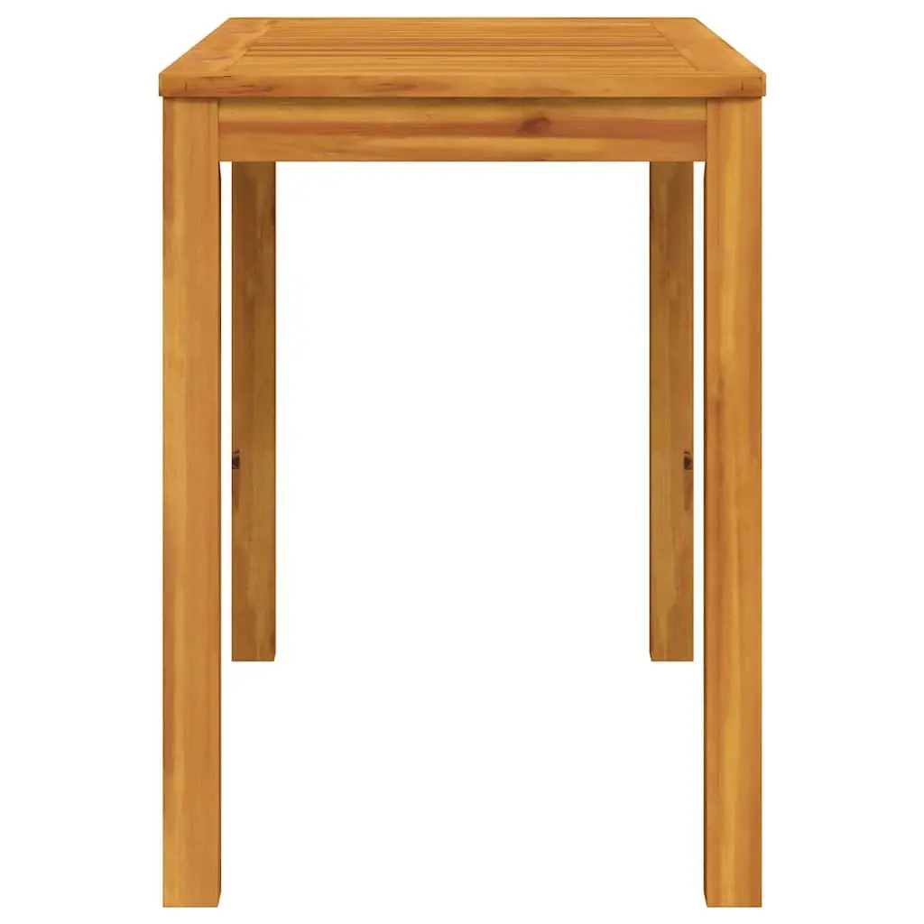 Garden Dining Table 110x55x75cm Outdoor Patio Acacia Wood Furniture Brown