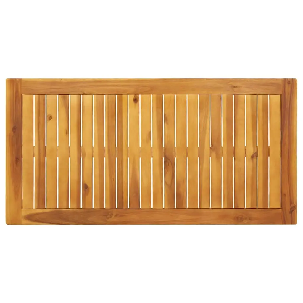 Garden Dining Table 110x55x75cm Outdoor Patio Acacia Wood Furniture Brown