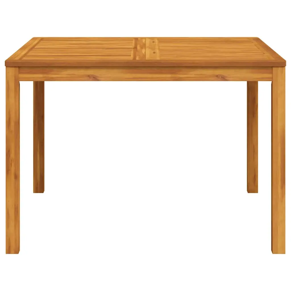 Garden Dining Table 110x110x75cm Outdoor Patio Acacia Wood Square Furniture