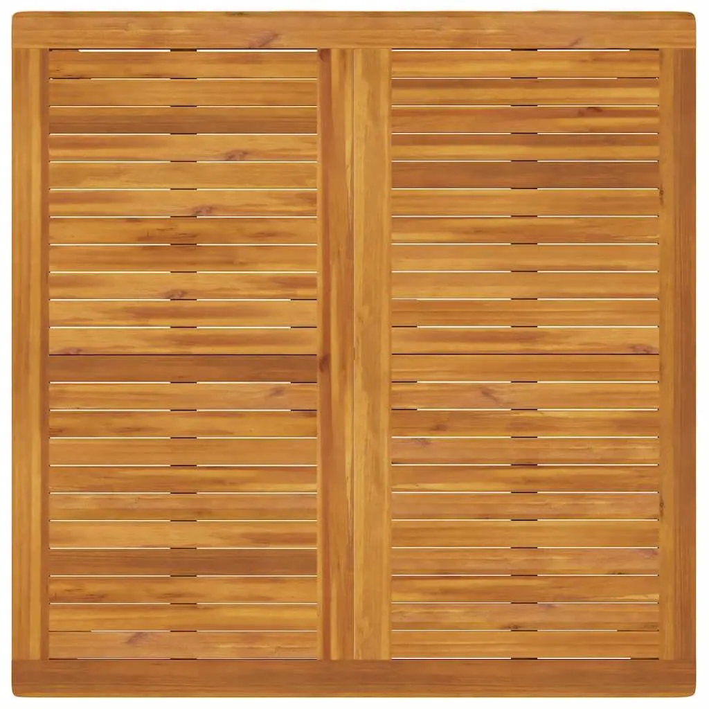 Garden Dining Table 110x110x75cm Outdoor Patio Acacia Wood Square Furniture