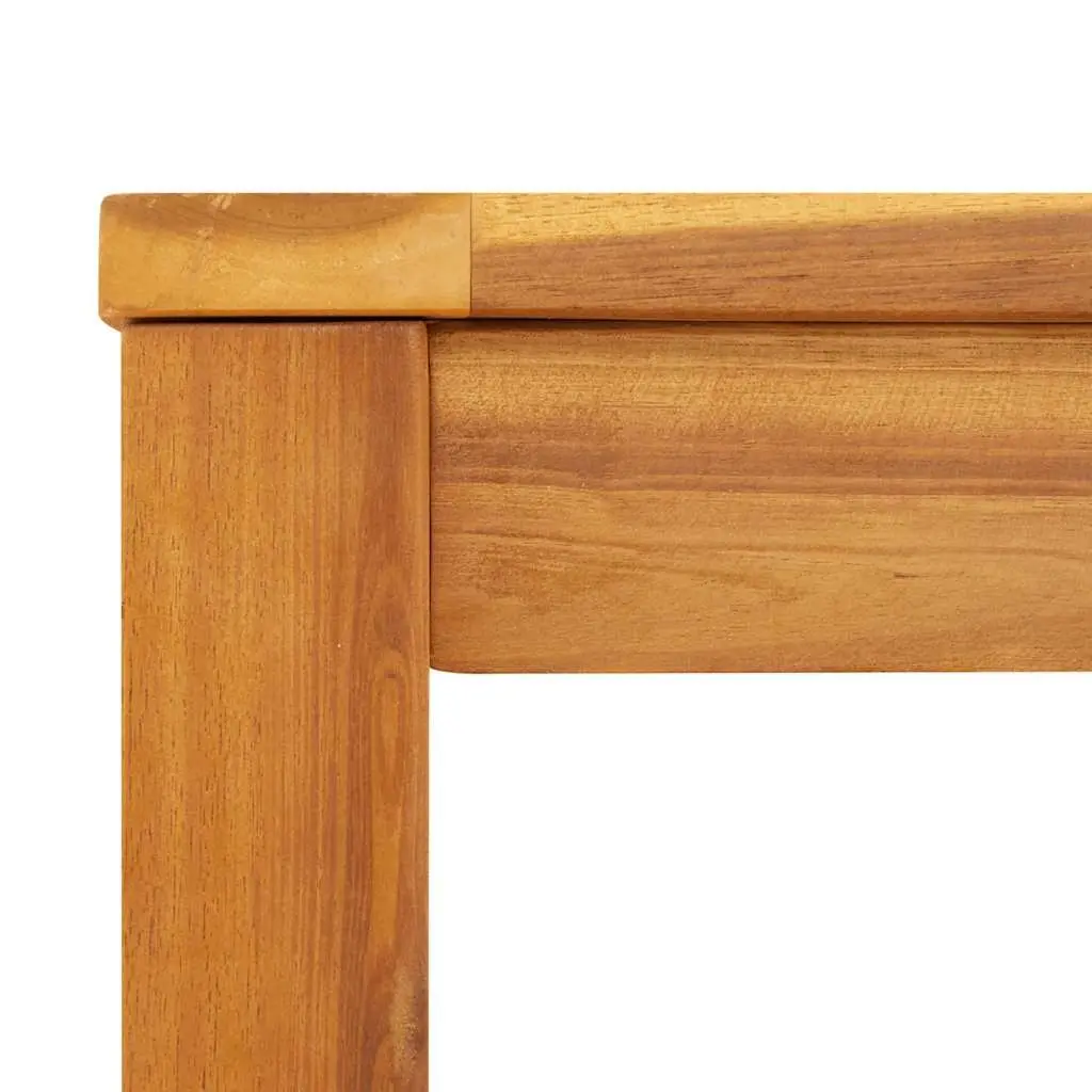 Garden Dining Table 110x110x75cm Outdoor Patio Acacia Wood Square Furniture