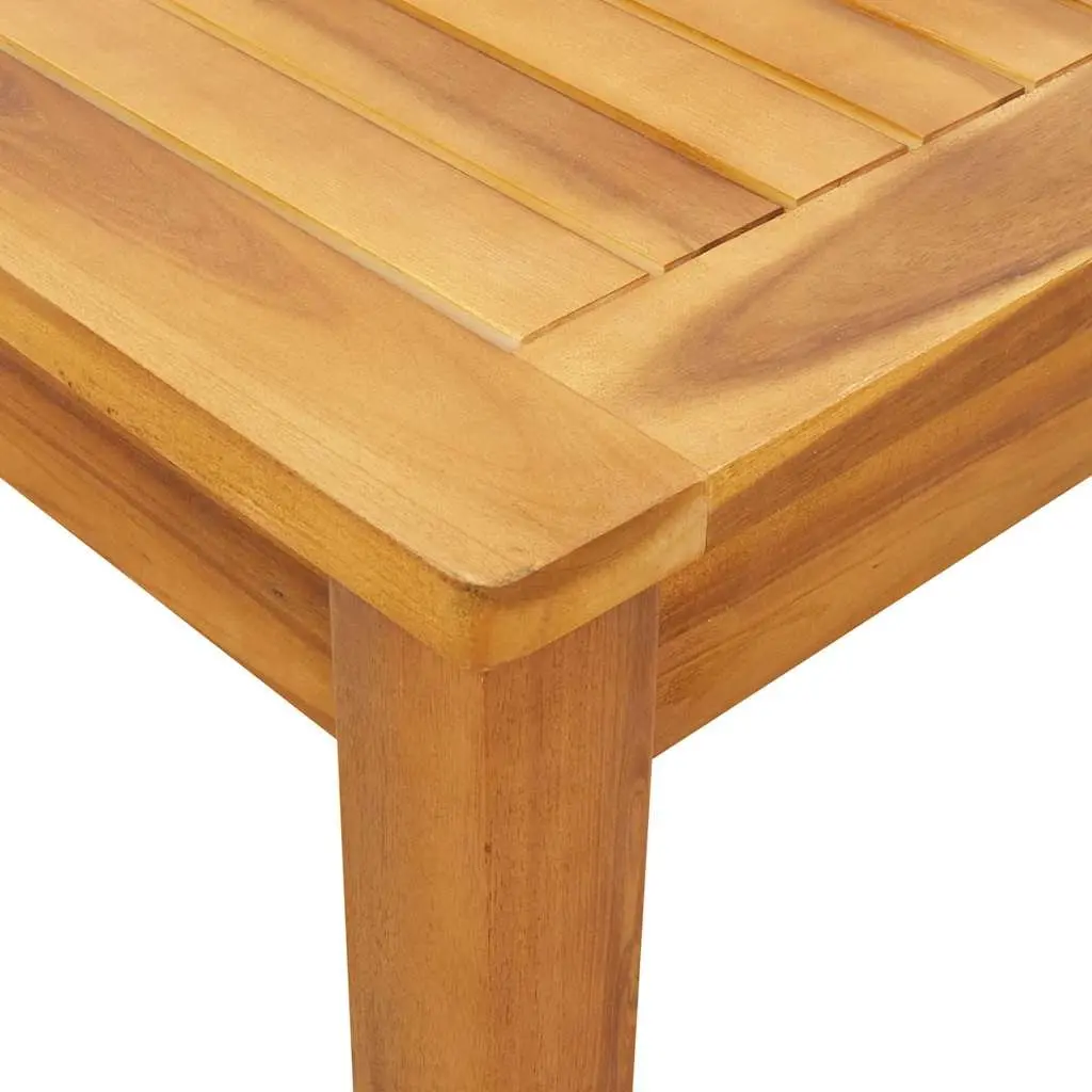 Garden Dining Table 110x110x75cm Outdoor Patio Acacia Wood Square Furniture