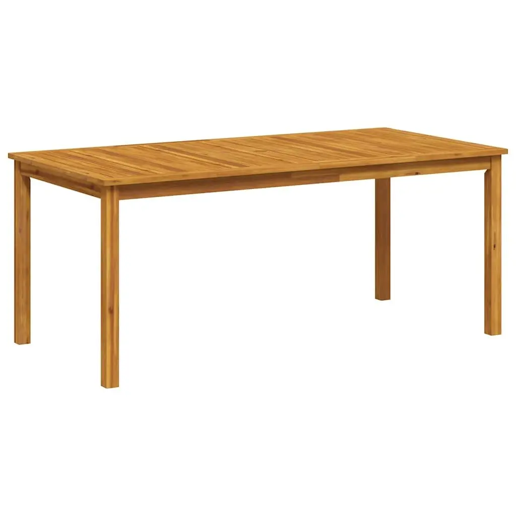 Outdoor Dining Table Brown 180x90x75cm Solid Acacia Wood Sturdy Durable Top