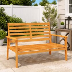 120cm Outdoor Sofa Bench Made of Solid Acacia Wood