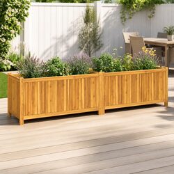 Acacia Wood Garden Planter Box for Easy Use