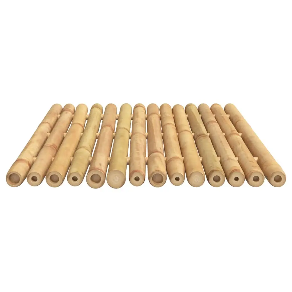Bamboo Bath Mats Brown 50x35 cm Non-slip 2 Piece Set