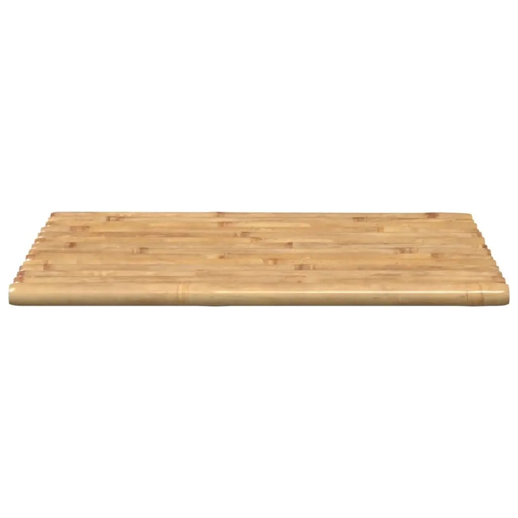 Bamboo Bath Mats 2 pcs 70x50 cm Brown Bathroom Shower Floor Mats Set