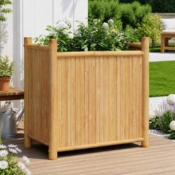 Your Bamboo Planter Box Awaits: 50x30x50 cm Size
