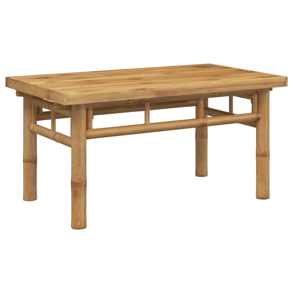 Coffee Table 70x40x35 cm Bamboo Brown Slat Design Indoor Outdoor Accent