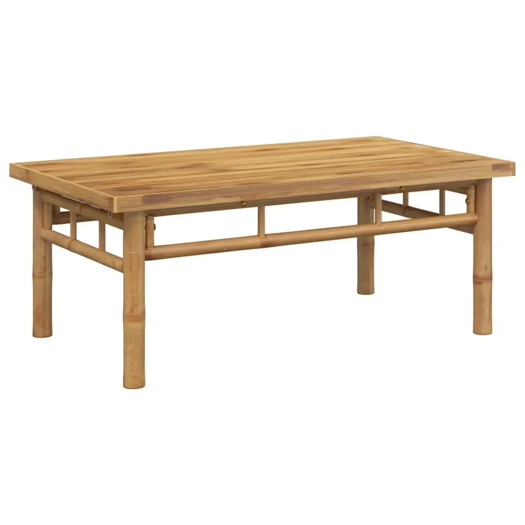 Coffee Table 90x50x35cm Bamboo Slat Design Indoor Outdoor Living Room Accent