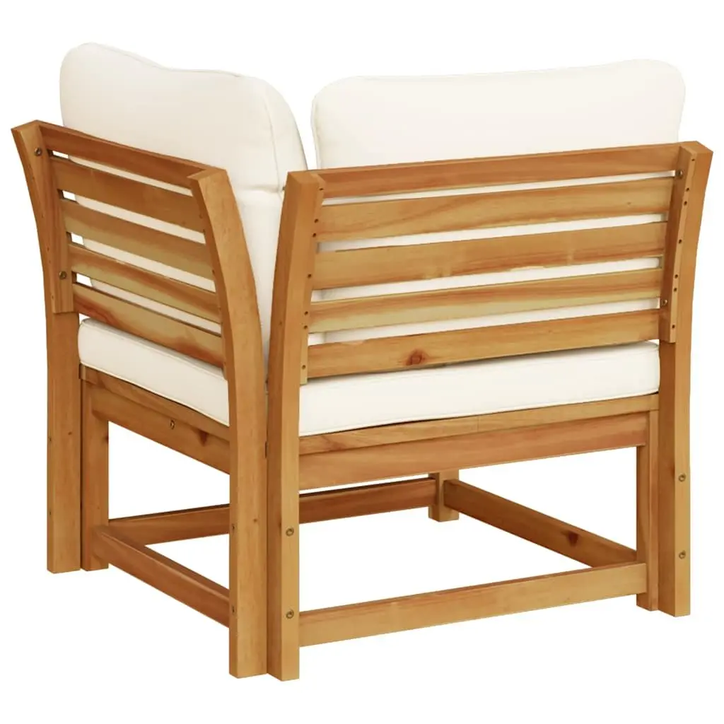 Outdoor Sectional Sofa Corner Unit Garden Patio Seating Solid Wood Acacia Brown