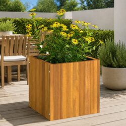 Garden Planter Box 35x35x35 cm Solid Wood