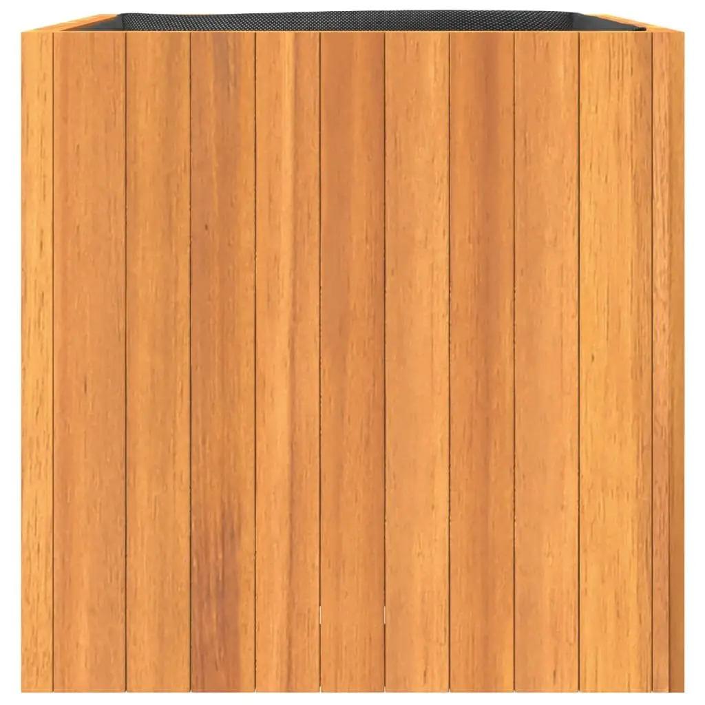 Garden Planter Box Brown 45x45x45cm Solid Acacia Wood Construction