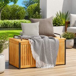Outdoor Cushion Box with Steel Handle