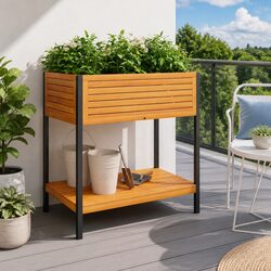 Your Ideal Garden Planter with Shelf Storage 80x45x80 cm
