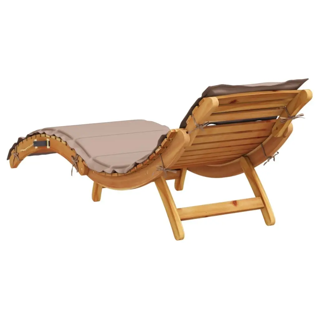 Sun Lounger Outdoor Lounge Chair Garden Patio Deck Recliner with Cushion Pillow