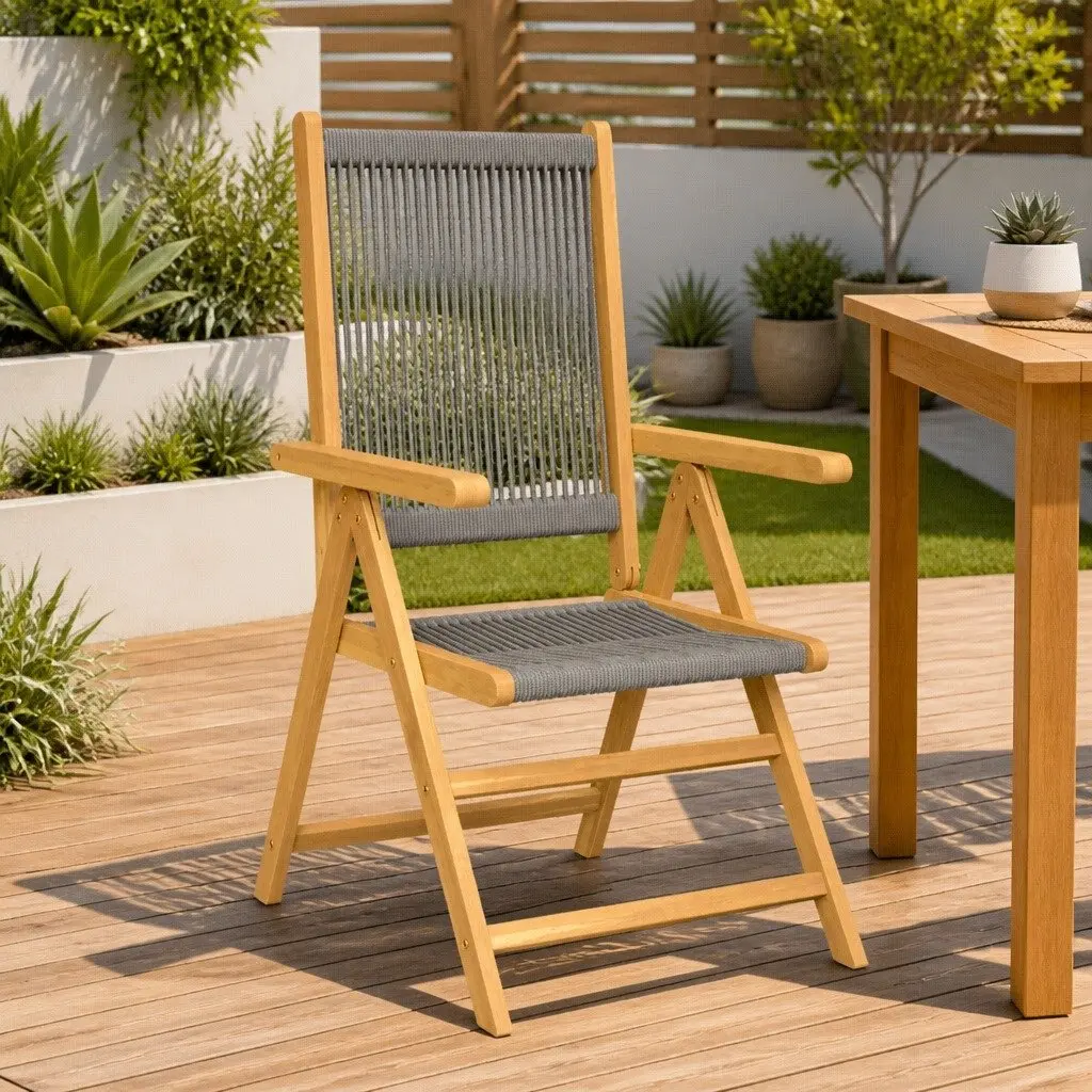 Grey Foldable Chairs for Outdoor Use