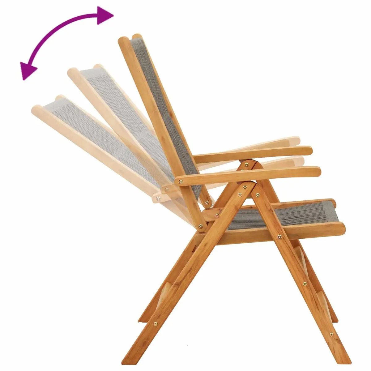 Grey Foldable Chairs for Outdoor Use