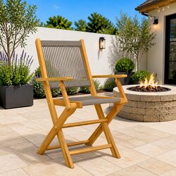Compact and Durable Grey Folding Chairs for the Outdoors